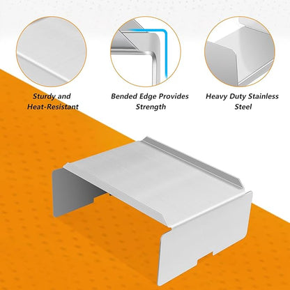 BCA012 Grill Heat Baffle Diffuser & BCA-006 Drip Pan Replacement Parts for Traeger 34 Series,Eastwood 34,and Newer Tex,Tex Elite Pellet Smoker Grills