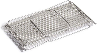 Vargo Titanium Bifold Foldable Campfire Grill - Portable Titanium Grill Surface with Legs - 60+ Square Inch Cooking Surface for Backpackers and Campers