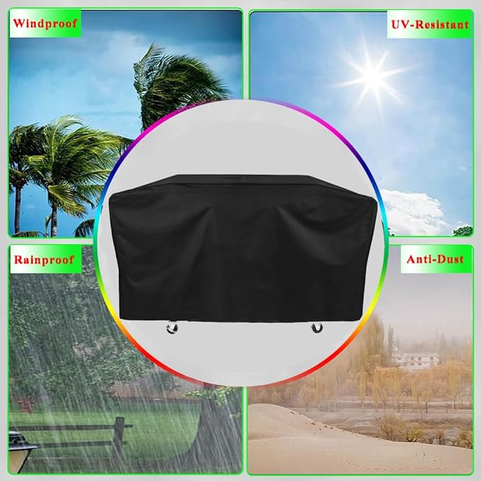 Griddle Cover for Royal Gourmet GD401 4 Burner Flat Top Grill Griddle Combo, Grill Cover for Royal Gourmet Gas Grill Combo Griddle GD402 GD403, 600D Waterproof Heavy Duty Outdoor