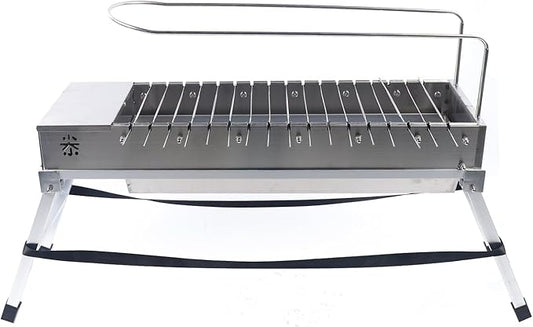 Rotisserie Grill, Stainless Steel Picnic BBQ Grill Automatic Rotating Rotisserie Barbecue Grill Rack Portable Charcoal Grill with USB Cable,for 3-5 People Outdoor Camping
