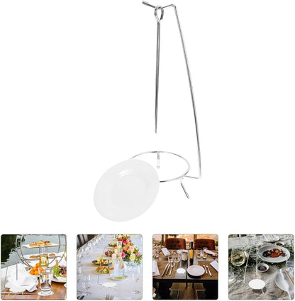 BESTOYARD Stainless Steel Bbq Skewer Stand 2-Pack Vertical Hanging Rack for Kebab Grilling Outdoor Cooking Tools for Backyard and Tailgate Parties