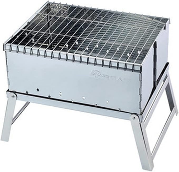 Gas Grill Stainless Steel Mini BBQ Grill Charcoal Grill Outdoor Portable Folding Barbecue, BBQ Grills