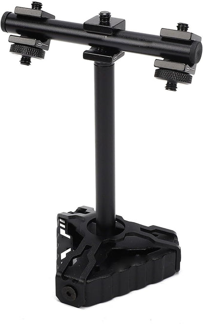 RiToEasysports Camping Light Stand Aluminum Alloy Portable Camping Lamp Holder Triangular Base Stable Setup for Tent Backyard BBQ Picnic Hiking