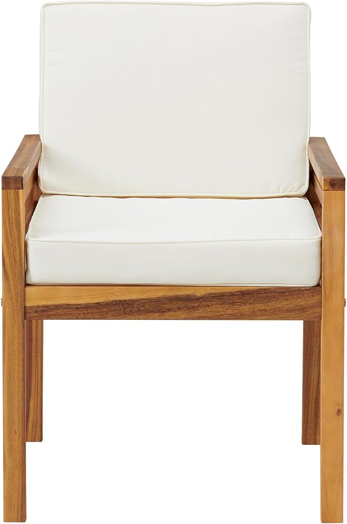 Alaterre Furniture, Okemo Acacia Wood Outdoor Dining Set, 63" W, Natural
