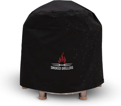 Barrel Smoker Cover for Vertical Smokers – Waterproof, Weather-Resistant, Heavy-Duty Protection (Medium (16.5” Diameter))