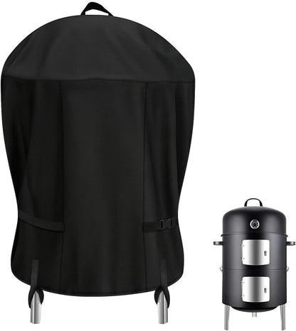 Smoker Grill Cover for Realcook 17 inch,Waterproof Heavy Duty Charcoal Smoker Cover,Round Grill Cover for Most Charcoal Grill
