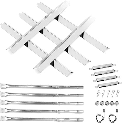 463448021 Grill Replacement Parts for CharBroil Performance 5 Burner 463449021 463365021 463466522 463451022, 4 Burner 463365021, G327-2100-W1 Burner, G325-0002-W1 Heat Plate, 5 Burner Grill Parts