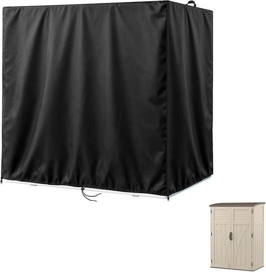 Kasla Outdoor Storage Cabinet Cover, 54"L×33"W×72"H | Heavy-Duty and Waterproof, Fits Storage Shelf, Storage Shed, Deck Box for Kitchen Patio Garden Organization and Storage