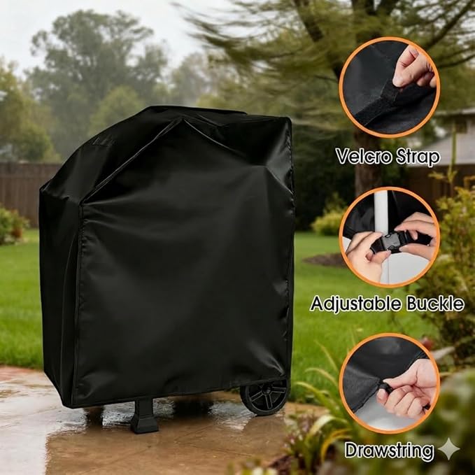 Grill Cover for Nexgrill 810-0025 Charcoal Grill, Waterproof Outdoor BBQ Griddle Cover, Fade-Proof UV-Resistant, All Season Protection - 36" W x 26" D x 42" H