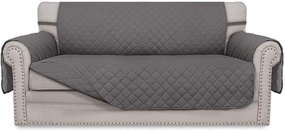 Easy-Going Reversible Couch Cover, 2 Cushion Sofa, Gray/Gray | Oversized Loveseat Slipcover For Dogs, Water Resistant Mat, Living Room, Non-Slip Sofa Cover, Pet Friendly