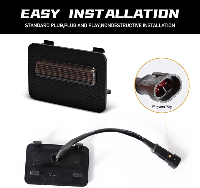 Grill Light for Tacoma SR 2024 2025, Smoked Shell Amber LED Front Grille Lights Fit for Tacoma SR5