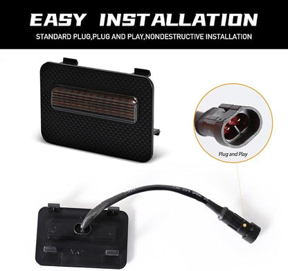 Grill Light for Tacoma SR 2024 2025, Smoked Shell Amber LED Front Grille Lights Fit for Tacoma SR5