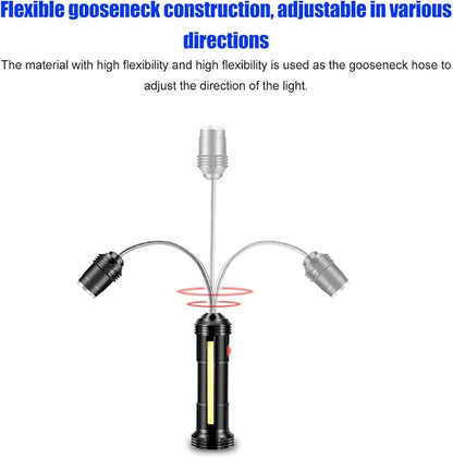 Magnetic BBQ Light Heat Light for Outdoor Cooking with Flexible Gooseneck