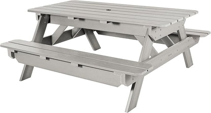Highwood Hometown Picnic Table, 6 Foot, Harbor Gray