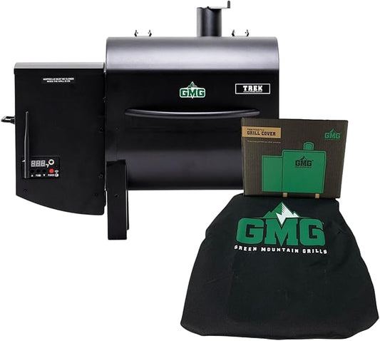 Green Mountain Grills Trek Prime 2.0 Portable Pellet Grill with Cover, WiFi Smart Control, 12V Power, Wood Pellet Smoker for Camping, Tailgating & RV Use, Compact BBQ Grill