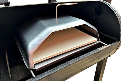 Pellethead Pizza Oven Attachment for Pellet Grills – Convert Traeger, Pit Boss, GMG & Camp Chef into Outdoor Pizza Oven | Heats to 800°F, Stainless Steel, Radiant + Convection Cooking | Converts pellet grills into outdoor pizza ovens, Stainless steel w...