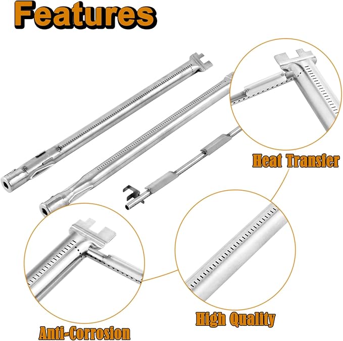 Spirit E-210 Grill Replacement Parts for Weber Spirit 200 Series Grill Parts Spirit E210 S210 210 Spirit II E-210 Spirit 2 E210 46110001 44010001 2 Burner 7635 Flavorizer Bars 68949 Burner Tube Kit