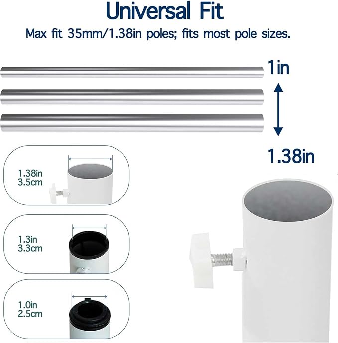 2Pack Foldable Portable Beach Umbrella Stand-Portable Patio Umbrella Base Holder,Outdoor Sunshade Anchor Size Plus Thickened,Rust Free Tempered Iron Umbrella Stand for Courtyard,Beach,Grass