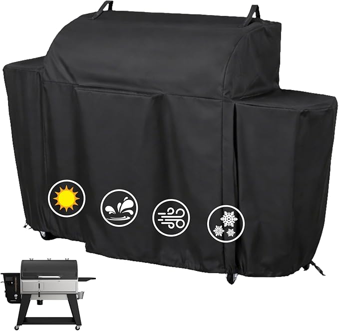 600D Pellet Grill Cover for Camp Chef Woodwind Pro WiFi 36, Easy-Check Fit Accessory for Outdoor Cooking or Use