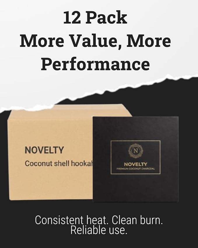 Novelty Premium Charcoal (864 Counts (Pack of 12))