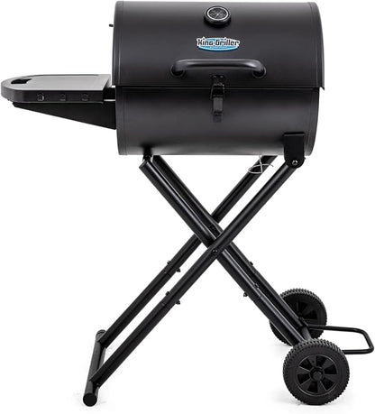 Char-Griller E1816 King-Griller 320 sq. in. Portable Charcoal Grill Bundle with 13-Piece Cuisinart CGS-W13 Wooden Handle BBQ Tool Set