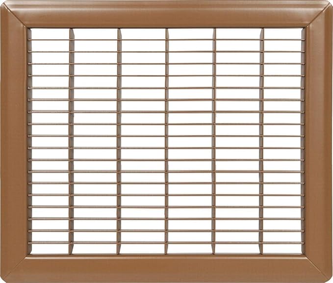 Imperial RG1229 8 x 24-Inch Heavy Gauge Steel Floor Return Air Grille, Brown