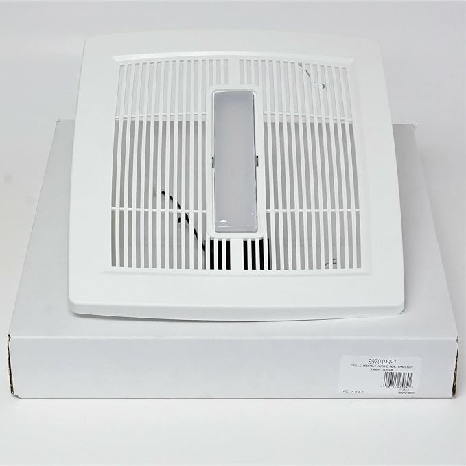 Replacement for Broan Nutone S97019921 Vent Fan Grill Assembly with LED Light