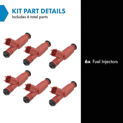 TRQ Fuel Injector Set | For 2000-2003 Dodge Dakota 2000-2001 Ram 1500 1500 Van 2001 Ram 2500 Van