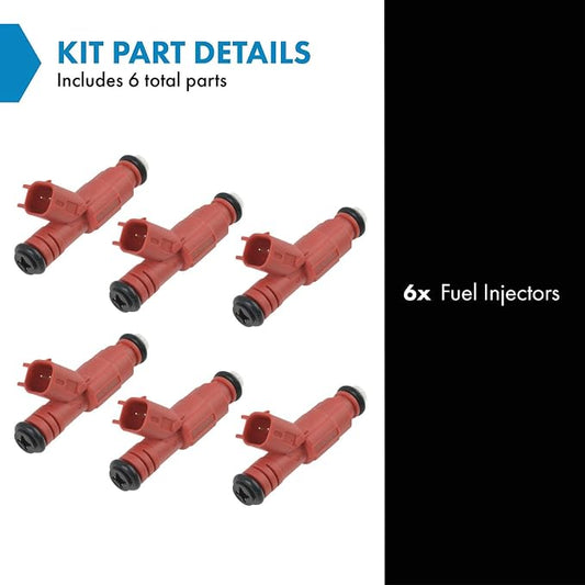 TRQ Fuel Injector Set | For 2000-2003 Dodge Dakota 2000-2001 Ram 1500 1500 Van 2001 Ram 2500 Van