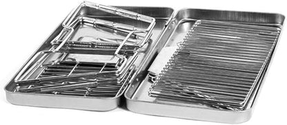 Barbecue Charcoal Grill Stainless Steel Portable Grill for Outdoor Cooking Camping Picnics