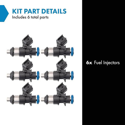 TRQ Fuel Injector Set | For 2014-2017 Jeep Cherokee