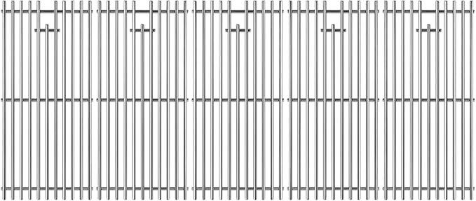 19-1/4" Stainless Steel 5 Cooking Grates Replacement Parts for Bull Angus 40" Grill 57568 57569 57568CE 57568AGA 57569CE Brahma Lion Premium L90000 57569CE 57569CE And Cal Flame Gas Grill 16517