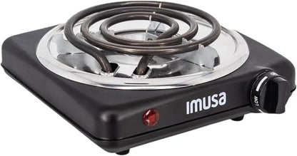 IMUSA Mini Compact 1000W Single Coil Electric Hot Plate Portable Burner