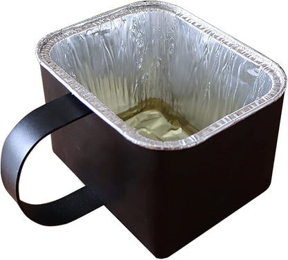 20PCS Disposable Aluminum Foil Grease Bucket Liners for Pitboss Griddle & Razor 4B Griddle, Country Smokers Portable Gas Griddle Accessories