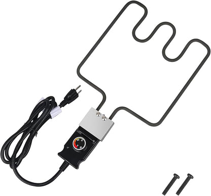 1500 Watt Heating Element for Masterbuilt Electric Smoker Parts Analog Control with Thermostat Power Cord Controller 30-inch Grill Replacement Accessories 20070210 MB20070210