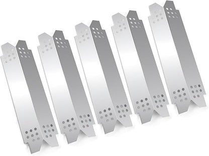 Grill Heat Plate Replacement Parts for Nexgrill 5 Burner 720-0888, 720-0888N, 720-0830H, Stainless Steel Grill Heat Tents, Flame Tamers for Nexgrill Replacement Parts, 5-Burner