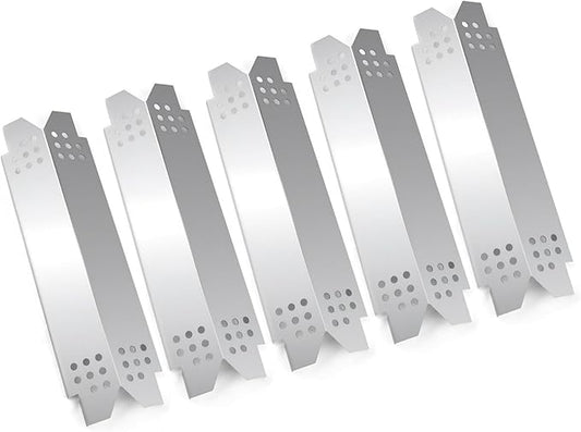 Grill Heat Plate Replacement Parts for Nexgrill 5 Burner 720-0888, 720-0888N, 720-0830H, Stainless Steel Grill Heat Tents, Flame Tamers for Nexgrill Replacement Parts, 5-Burner