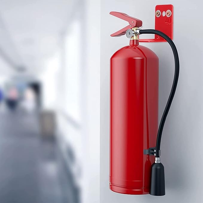 Queekay 20 Pack Fire Extinguisher Mount Universal Bracket 5 to 40 lb Fire Extinguisher Holder Wall Hook Hanger (Classic Style)