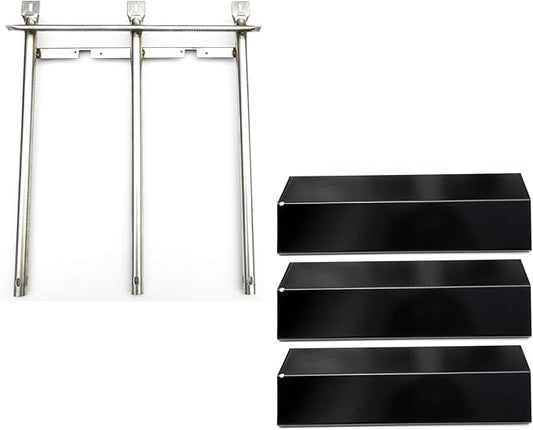 Parts Kit DG199 Replacement for Sonoma CGR27, CGR27LP, CGR30, CGR30LP Gas Grill Burners 17 3/4" x 18 1/2" & Porcelain Steel Heat Plate 15 3/16" x 5 7/16"