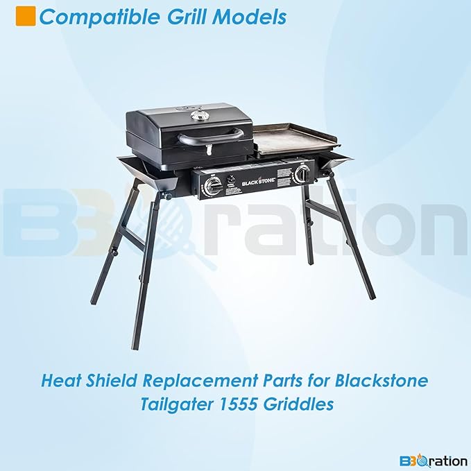 Flame Tamper Grill Parts for Blackstone Tailgater 1555, RP 90407 Heat Shield for Blackstone 1555 Tailgater Grill Box