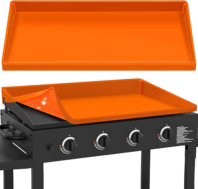 GrillChef Silicone Griddle Cover Mat for Blackstone 36 Inch, Full Wrap-Around Flat Top Cover, Heavy Duty Food-Grade Grill Buddy Mats, All Season Griddle Top Protective for Grill Accessories