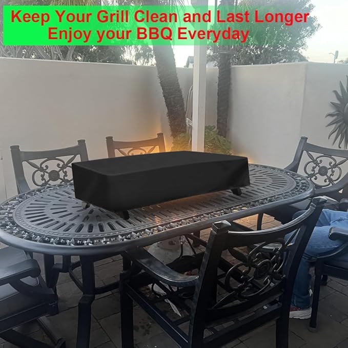 Grill Cover for Royal Gourmet 3 Burner PD1305H Propane Gas Grill and Griddle Combo, Griddle Cover for Royal Gourmet 3-Burner Tabletop Grill 600D Waterproof Heavy Duty Outdoor