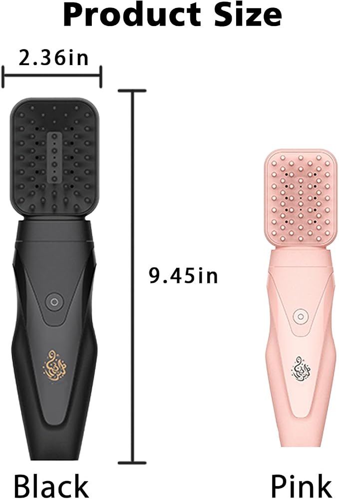 Rechargeable Arabian Electric Incense Burner, 2-in-1 Handheld Incense Comb, USB Electric Aroma Diffuser, Portable Fragrance Burner for Home, Travel, Muslim Ramadan Gift. (Pink)