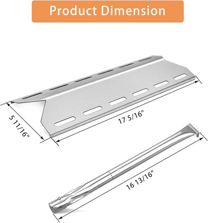 Grill Replacement Parts for Charmglow 720-0234, Nexgrill 720-0033 | Member's Mark 720-0584, Kirkland 720-0025, SAMS 720-0584A, Heat Plates and Burner Tubes 5 Burner Grill