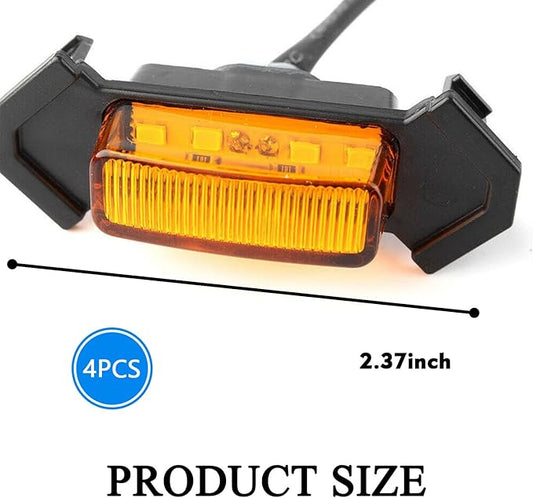 4PCS LED Grill Lights, LED Amber Grill Light, Front Grille Bumper Raptor Lamps Car Accessories with Harness, Compatible with 2016-2019 Toyota Tacoma TRD PRO Front Grill