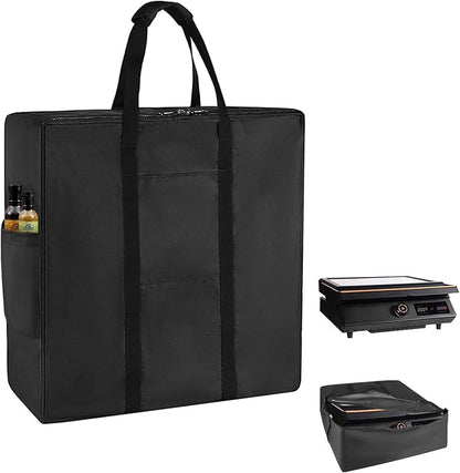 Tabletop Griddle Carry Bag, Portable Carry Bag for Blackstone E-Series 17 Inch Electric Tabletop Griddle, Water Resistant Gas Grill Carry Bag, BBQ Grill Griddle Carry Bag for Travel