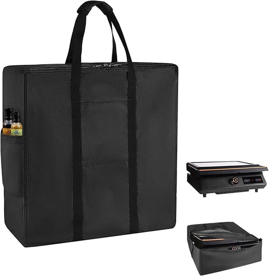 Tabletop Griddle Carry Bag, Portable Carry Bag for Blackstone E-Series 17 Inch Electric Tabletop Griddle, Water Resistant Gas Grill Carry Bag, BBQ Grill Griddle Carry Bag for Travel