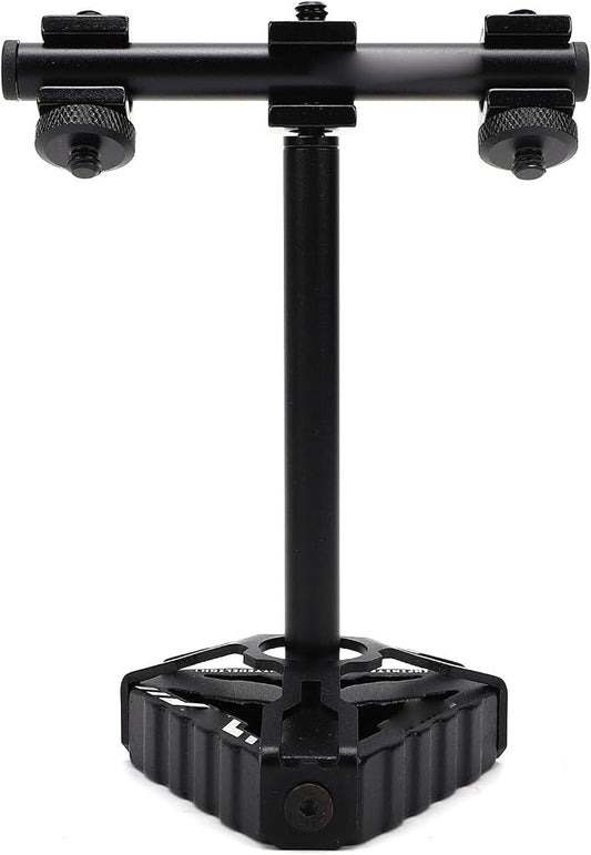 Drfeify Aluminum Camping Light Stand, Portable Outdoor Lamp Holder with Triangular Base for Tent Backyard BBQ Picnic Hiking