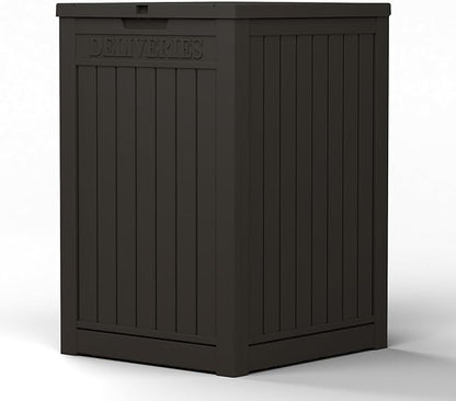 55 Gallon Package Delivery Box for Outside,Weather Resistant UV Protection Resin Outdoor Storage Parcel Box for Porches, Front Door,Balconies,Garages