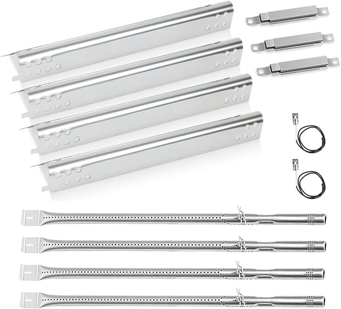 Grill Replacement Parts for Charbroil Performance 4 Burner 463342119, 463332718, 463347017, 463361017, 463673017, 463376018P2, G470-5200-W1 Burner G470-0004-W1A Heat Plate for 463342119, 463332718